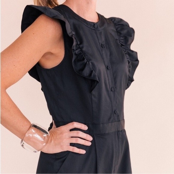 Gal Meets Glam Collection Kierra Jumpsuit in Black 10 NWT - Picture 3 of 14